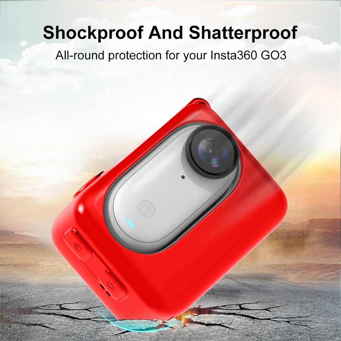 Silicone Charging Case for Insta360 Go 3 Camera - Black 13