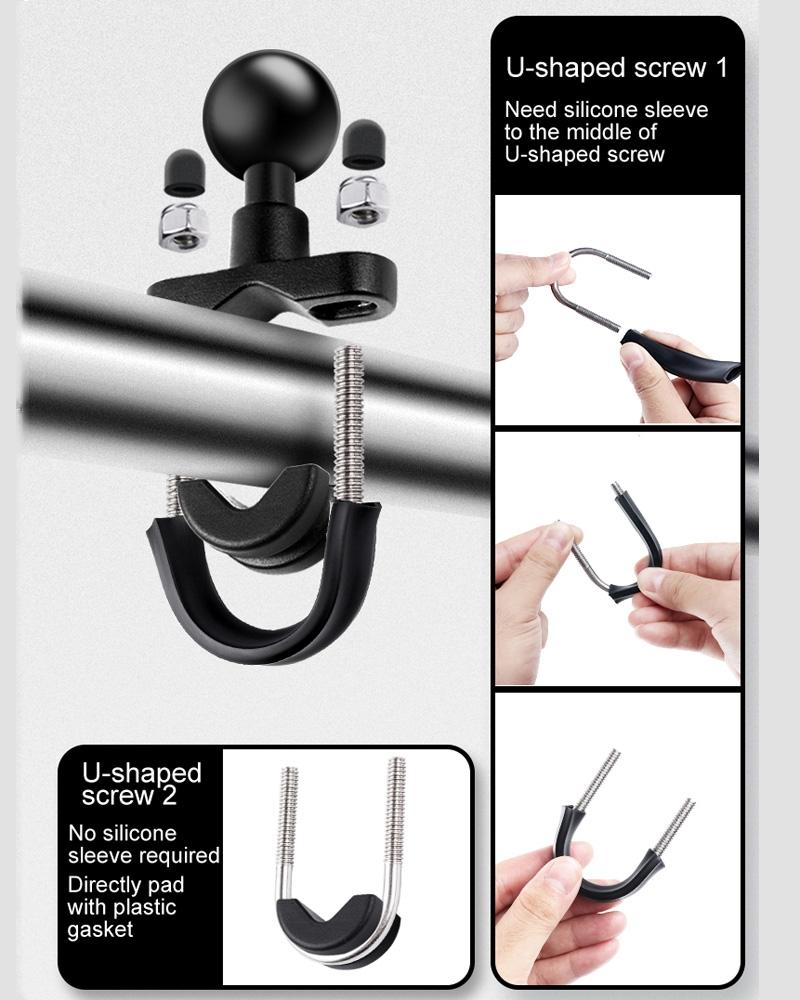 25mm Ball Head Motorcycle Rearview Mirror Mount Holder for Gopro Insta360 Dji Action and Other Action Cameras 4