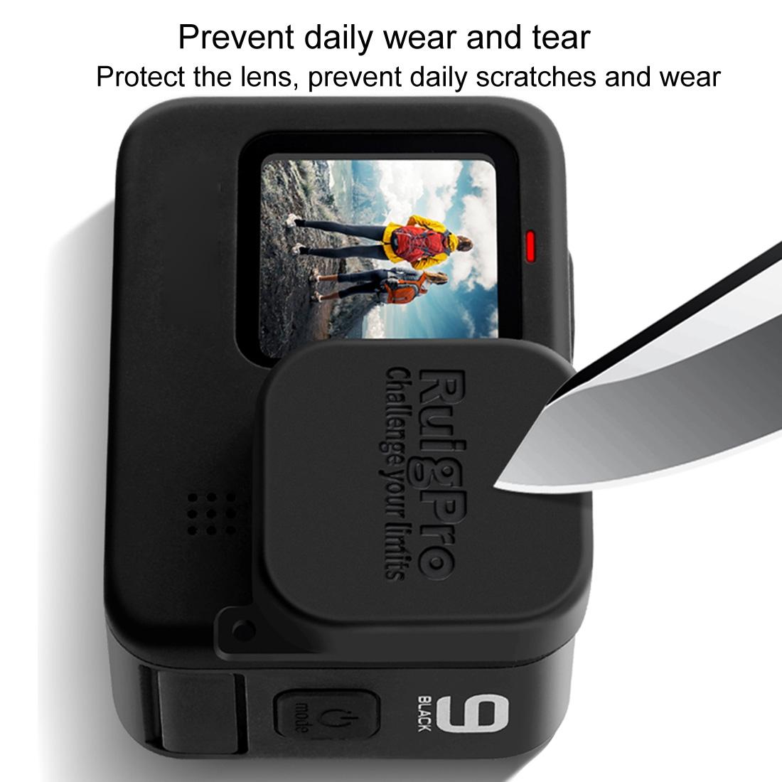Soft Rubber Camera Lens Protective Cap for Gopro Hero10 / Hero9 - Scratch Resistant 6