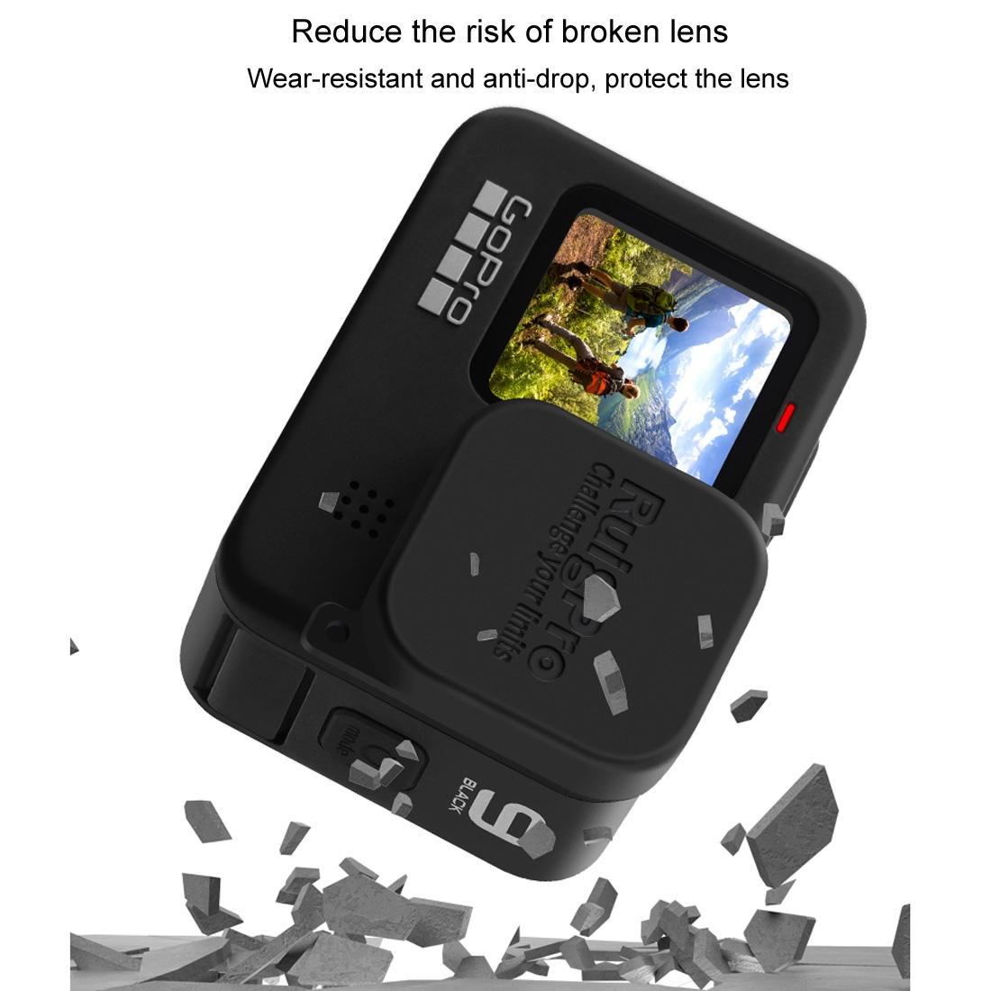 Soft Rubber Camera Lens Protective Cap for Gopro Hero10 / Hero9 - Scratch Resistant 7