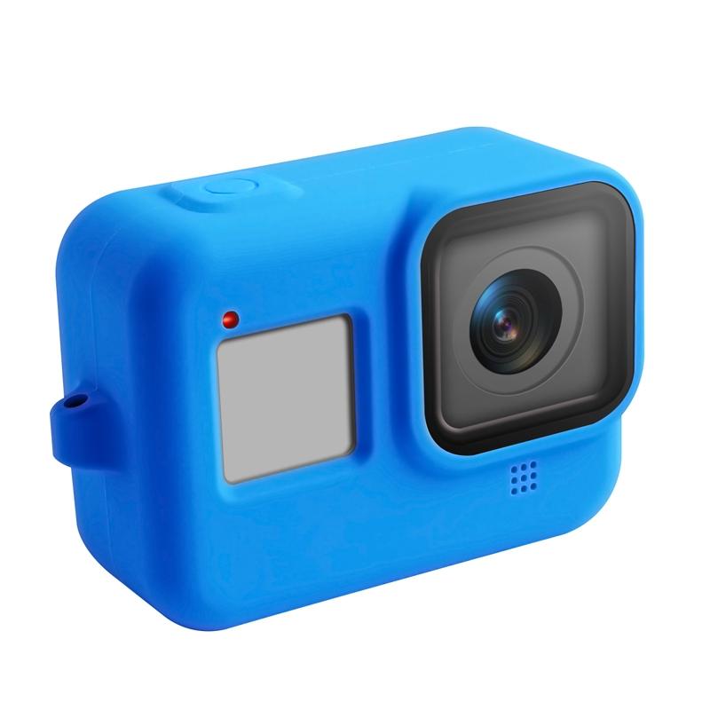 Gopro Hero8 Silicone Case with Wrist Strap - Protective Cover - Black 3