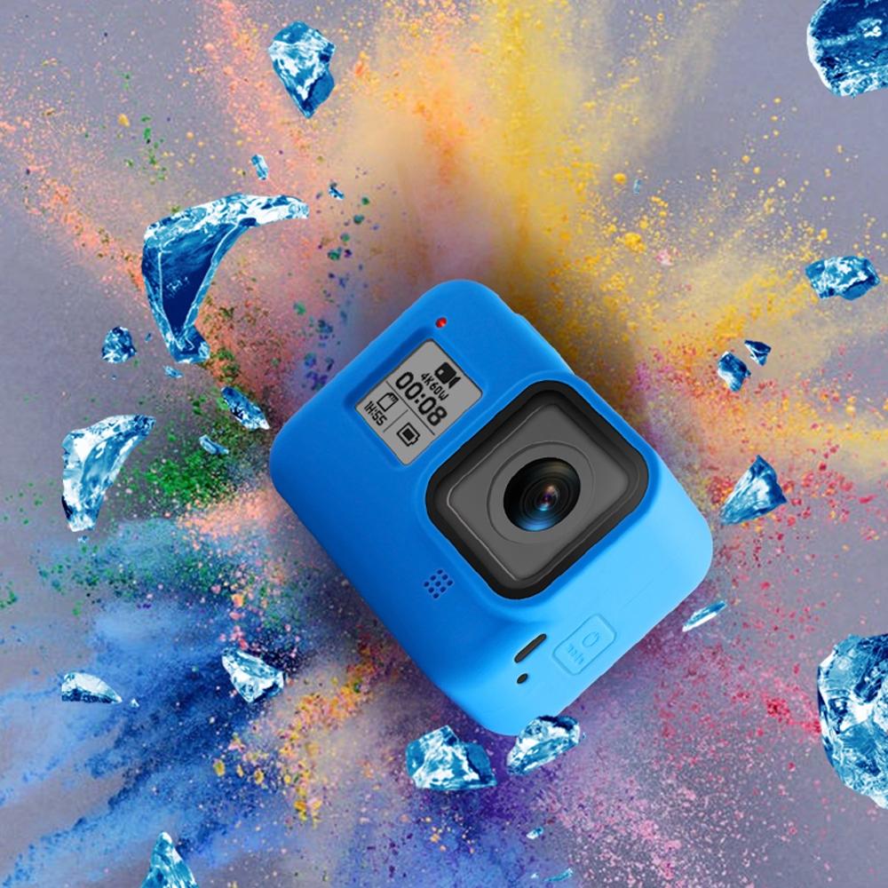 Gopro Hero8 Silicone Case with Wrist Strap - Protective Cover - Black 5