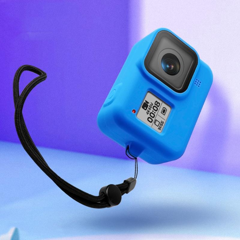 Gopro Hero8 Silicone Case with Wrist Strap - Protective Cover - Black 6