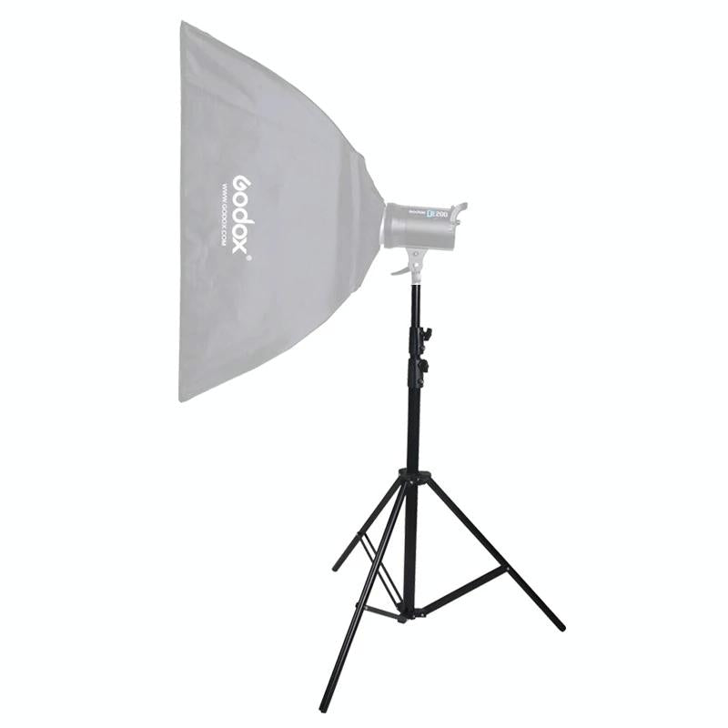 Aluminum Light Stand For Studio Flash - 1.9M Height - Black 4