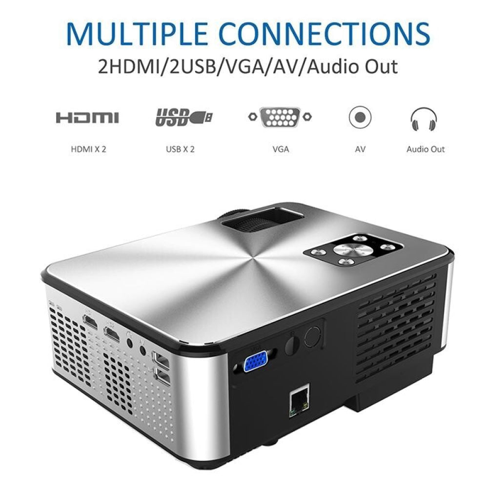 720P Hd Smart Projector - Hdmi X 2 Usb X 2 Vga Av - 1280X720 Resolution - Black 6