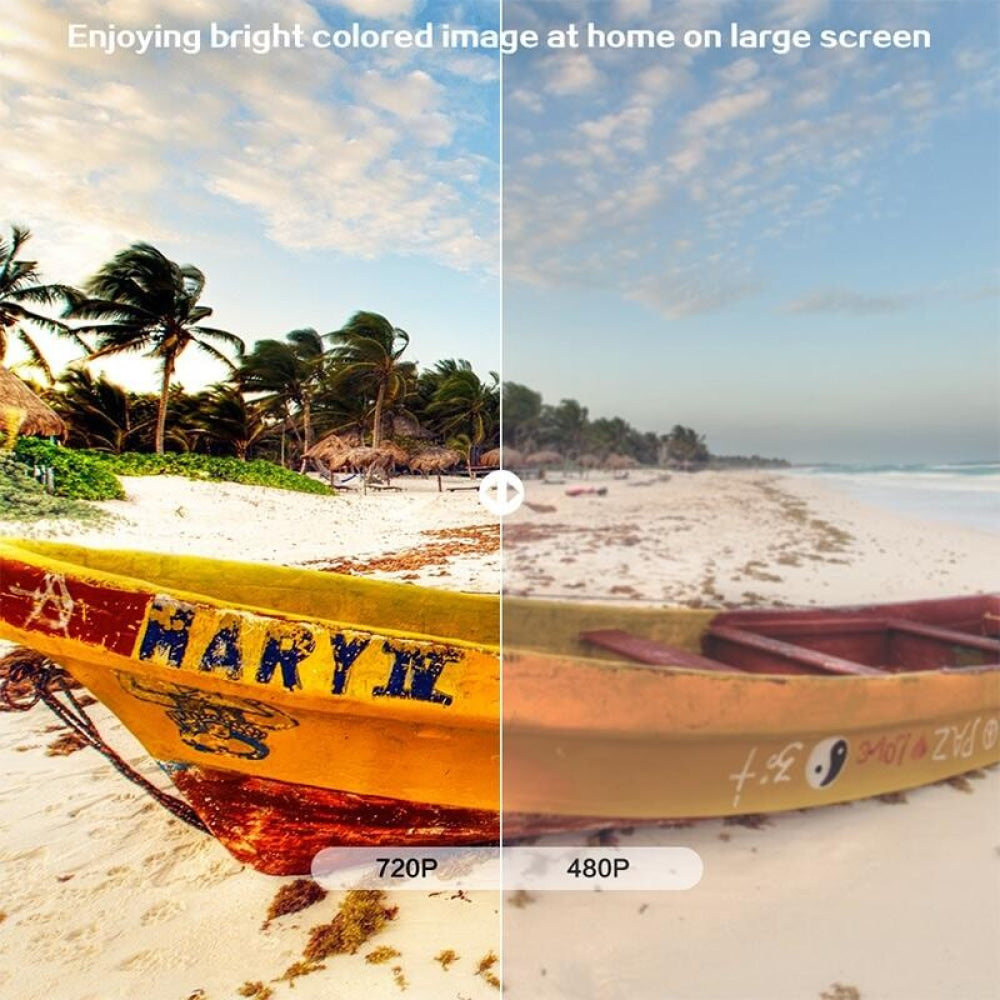 720P Hd Smart Projector - Hdmi X 2 Usb X 2 Vga Av - 1280X720 Resolution - Black 7