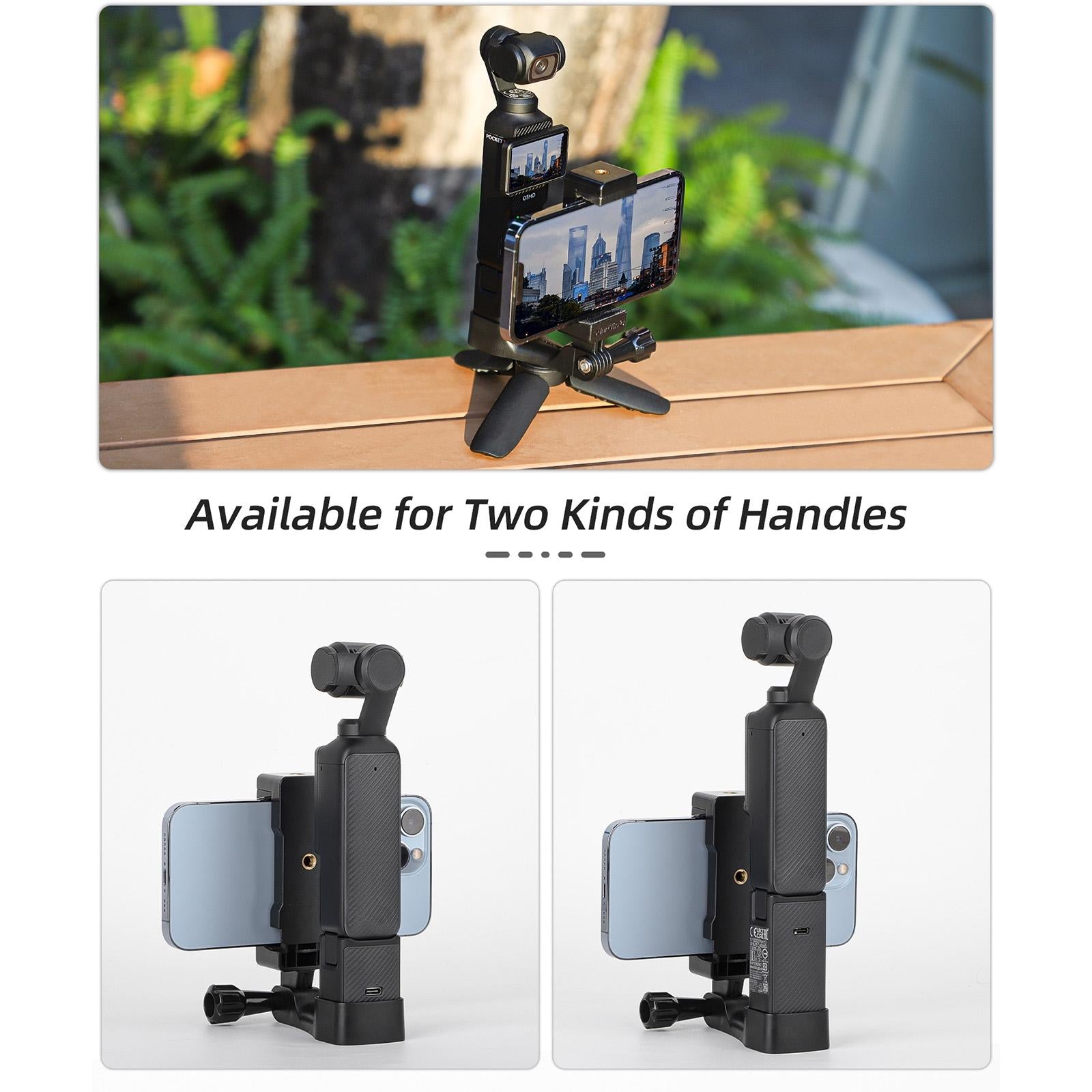Handheld Tripod Expansion for Dji Pocket 3 - Front Phone Holder Mount 9