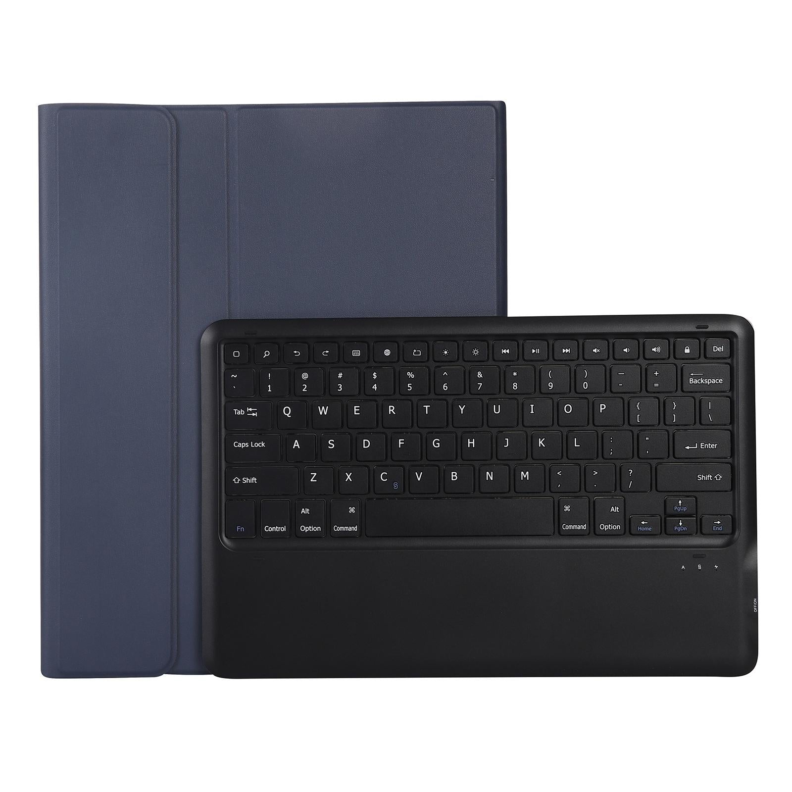 Ultra-Thin Detachable Bluetooth Keyboard Leather Case For Ipad Pro 12.9 2018 With Pen Slot - Black 12