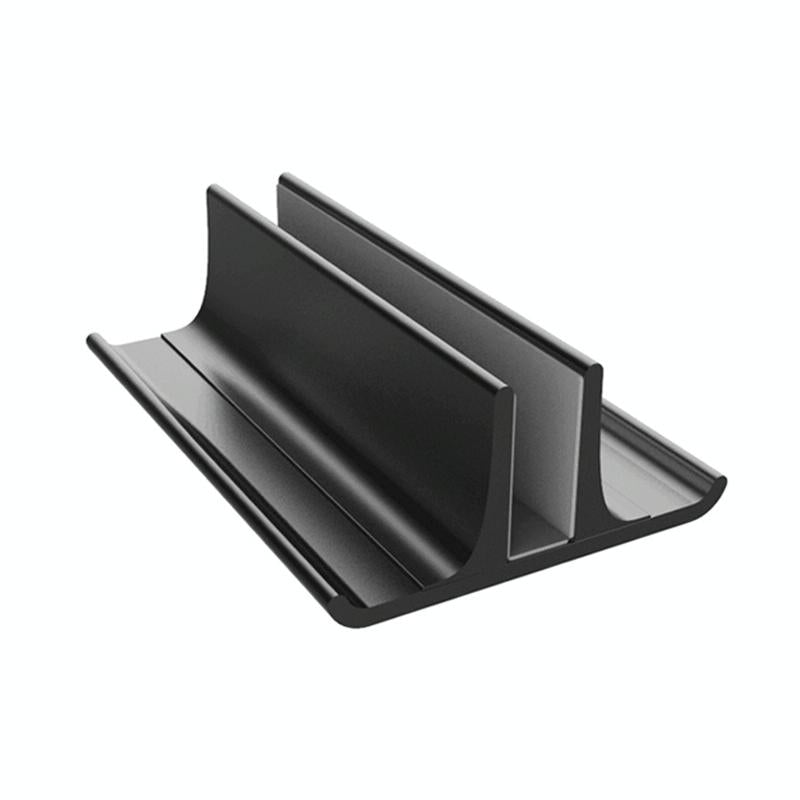 Adjustable Vertical Laptop Stand - Portable Aluminum Alloy Base Black 3