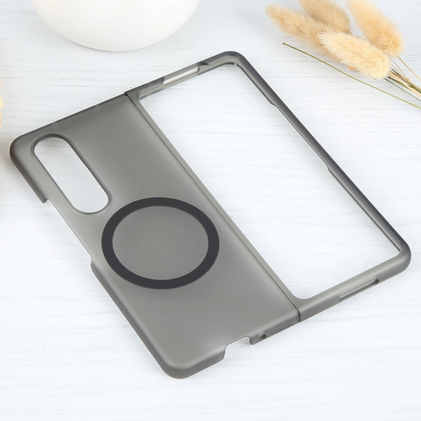 For Samsung Galaxy Z Fold4 5G Shockproof Magsafe Case - Frosted Black 5