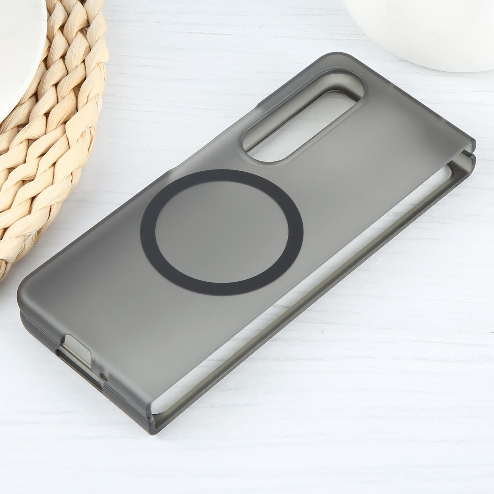 For Samsung Galaxy Z Fold4 5G Shockproof Magsafe Case - Frosted Black 7