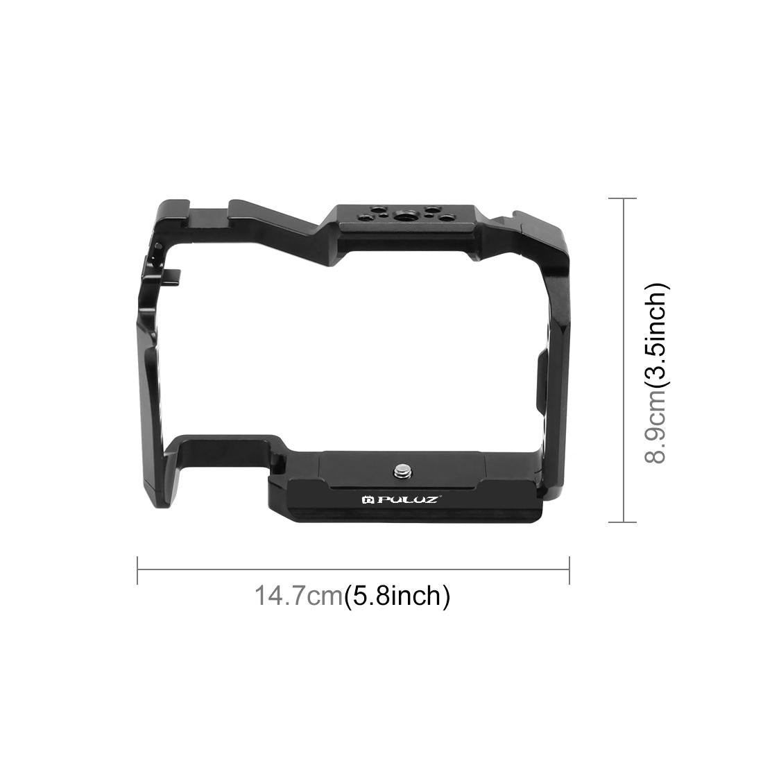Metal Camera Cage Stabilizer - Black for Panasonic Lumix S5 Ii 3