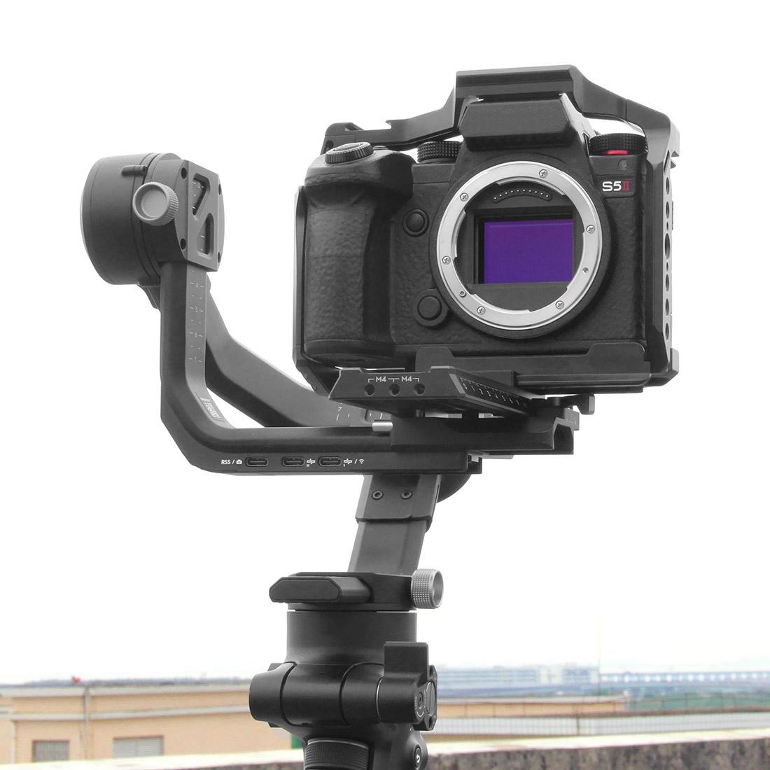 Metal Camera Cage Stabilizer - Black for Panasonic Lumix S5 Ii 8