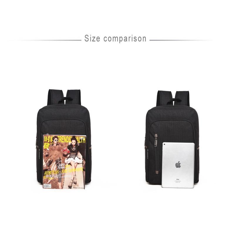 Versatile Oxford Laptop Backpack - Fits 15.6 Macbook Samsung Sony Dell Alienware Chuwi Asus Hp - Black 5