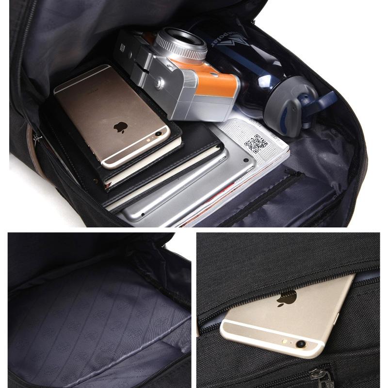 Versatile Oxford Laptop Backpack - Fits 15.6 Macbook Samsung Sony Dell Alienware Chuwi Asus Hp - Black 7