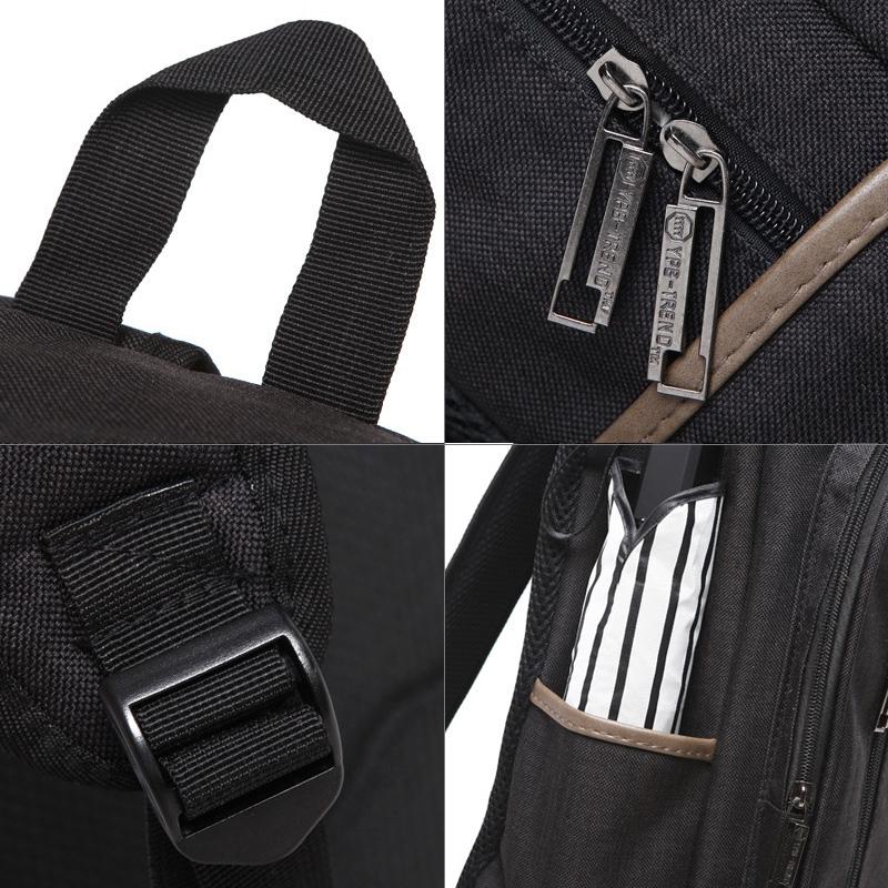 Versatile Oxford Laptop Backpack - Fits 15.6 Macbook Samsung Sony Dell Alienware Chuwi Asus Hp - Black 8