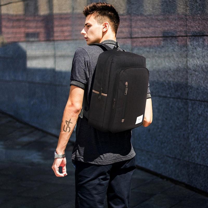 Versatile Oxford Laptop Backpack - Fits 15.6 Macbook Samsung Sony Dell Alienware Chuwi Asus Hp - Black 9