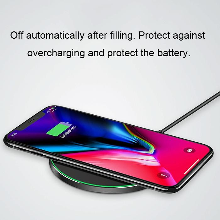 Ultra Thin Wireless Fast Charging Pad - Black 5
