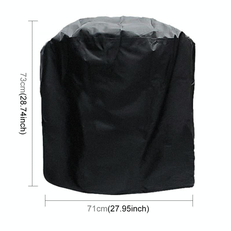 Waterproof Bbq Grill Cover - 210d Oxford Cloth Anti-uv Dust-proof 71x73cm Black 3