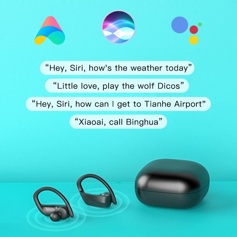 Wireless Bluetooth Earphones with Charging Box and Digital Display - 258 - Black 6
