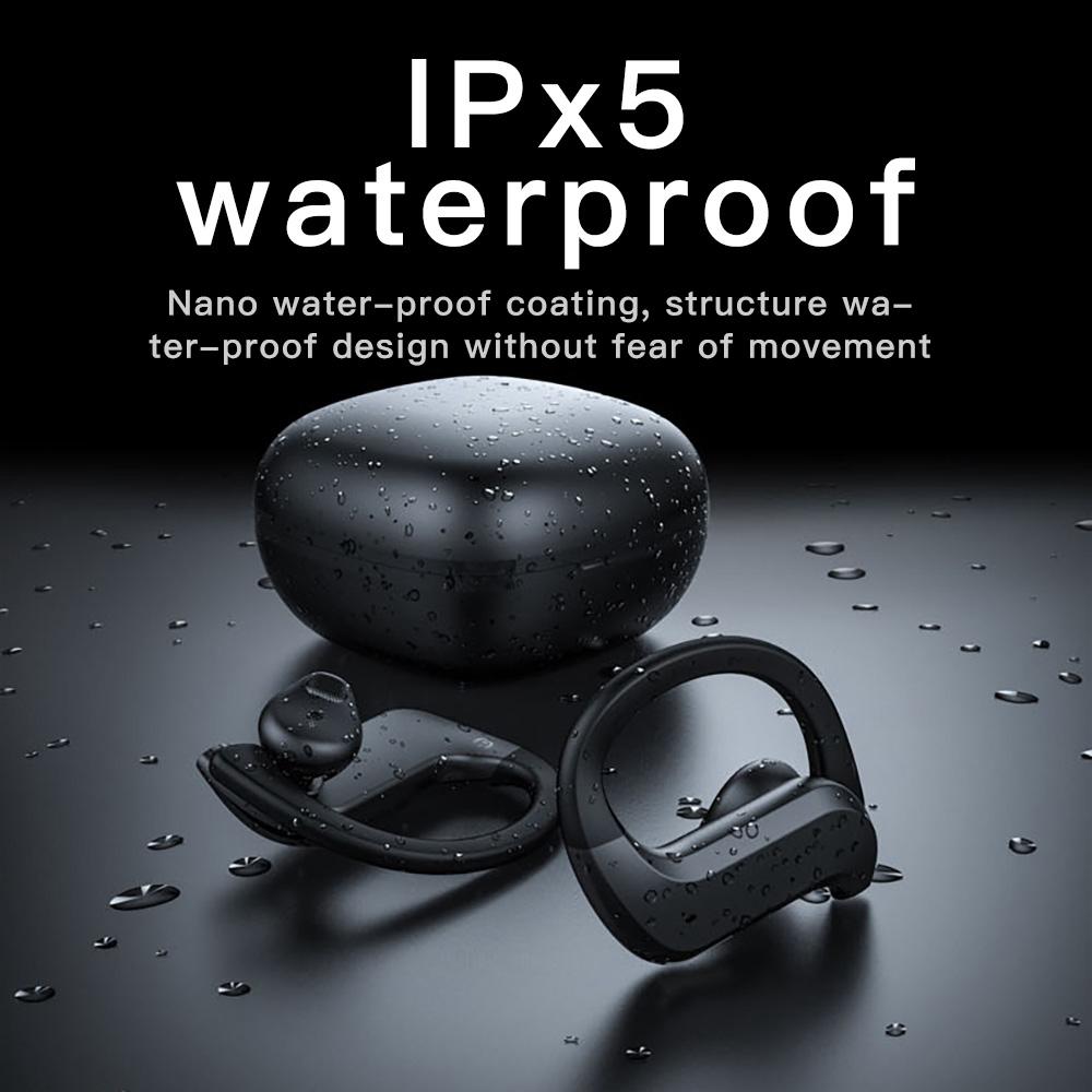 Wireless Bluetooth Earphones with Charging Box and Digital Display - 258 - Black 8