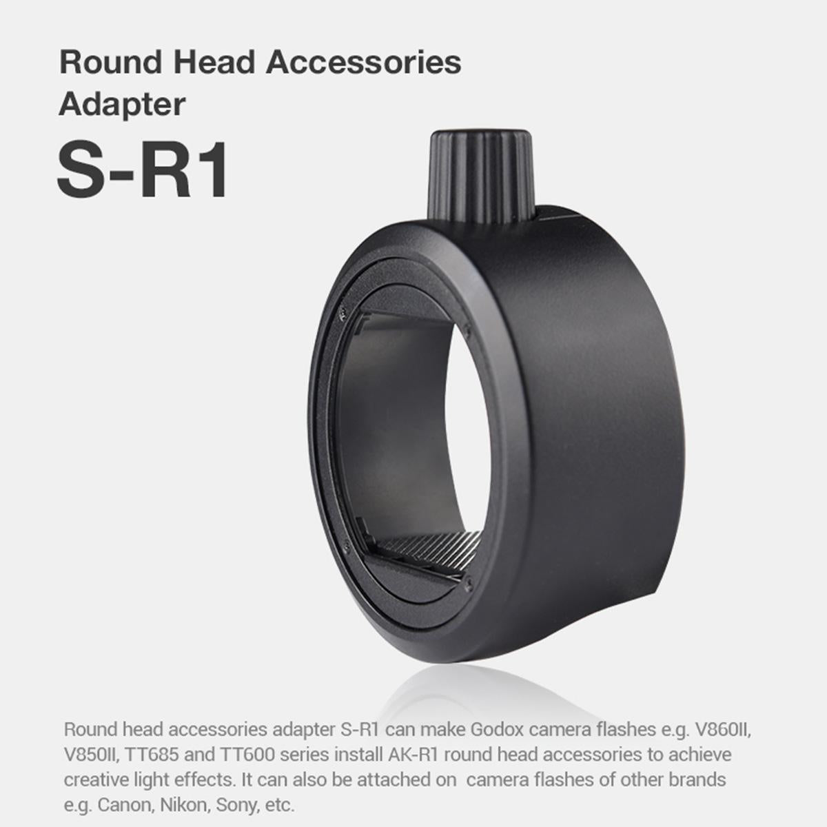 Round Flash Adapter For Tt685 / V860Ii / V350 / Tt600 - Black 5