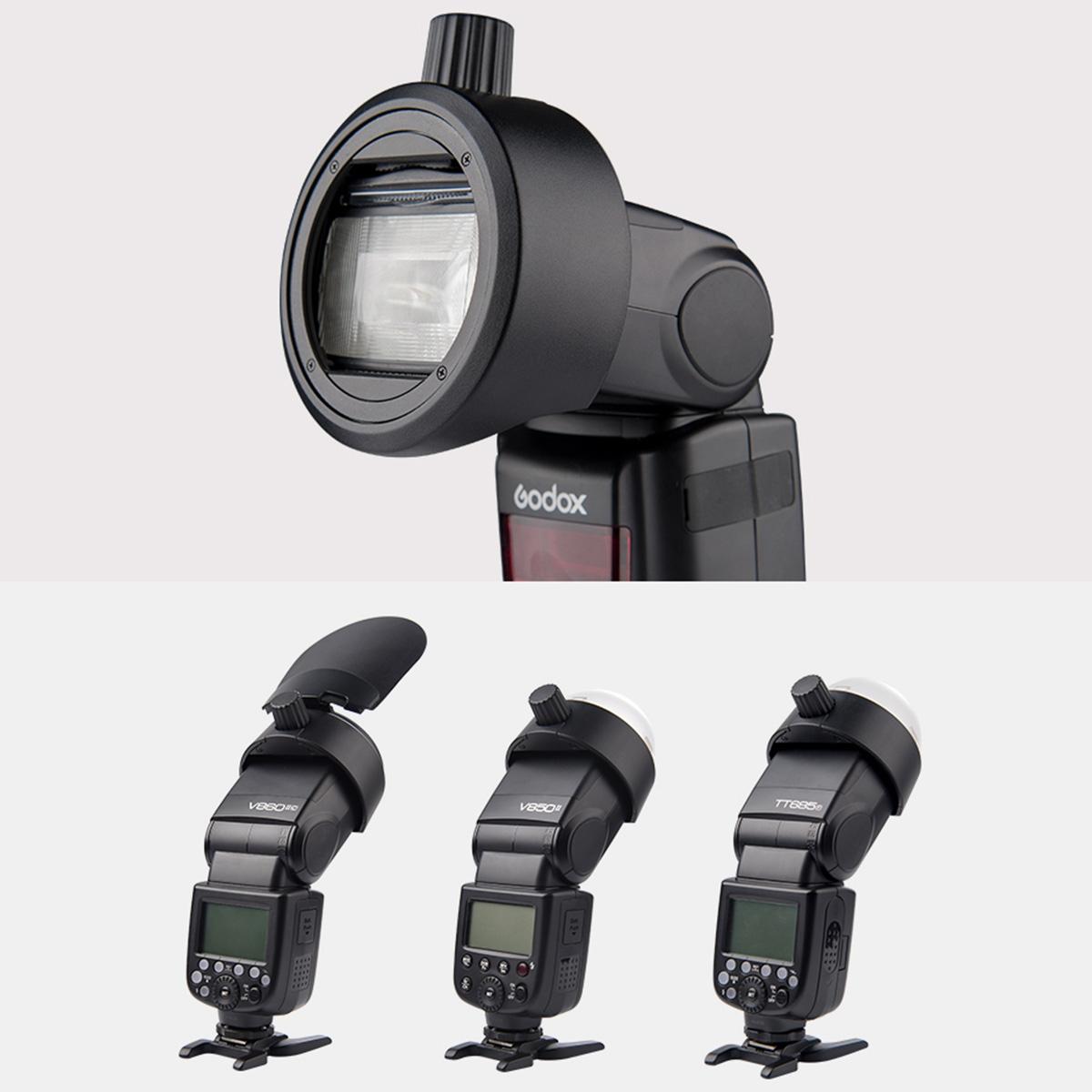 Round Flash Adapter For Tt685 / V860Ii / V350 / Tt600 - Black 6