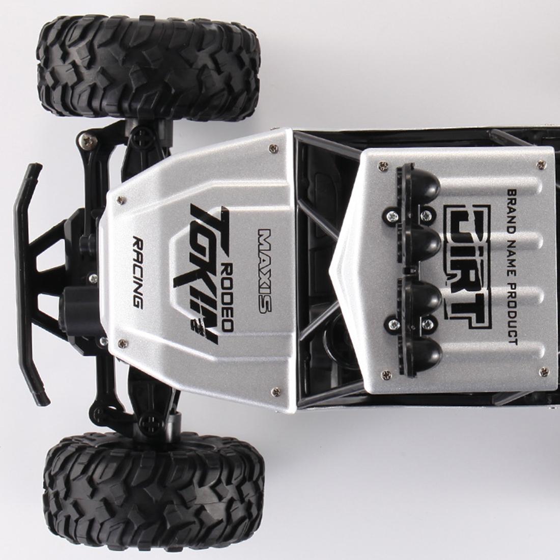 37cm Remote Control Bigfoot Climbing Car - 1 12 Alloy 4wd Cross-country Toy - Black 7