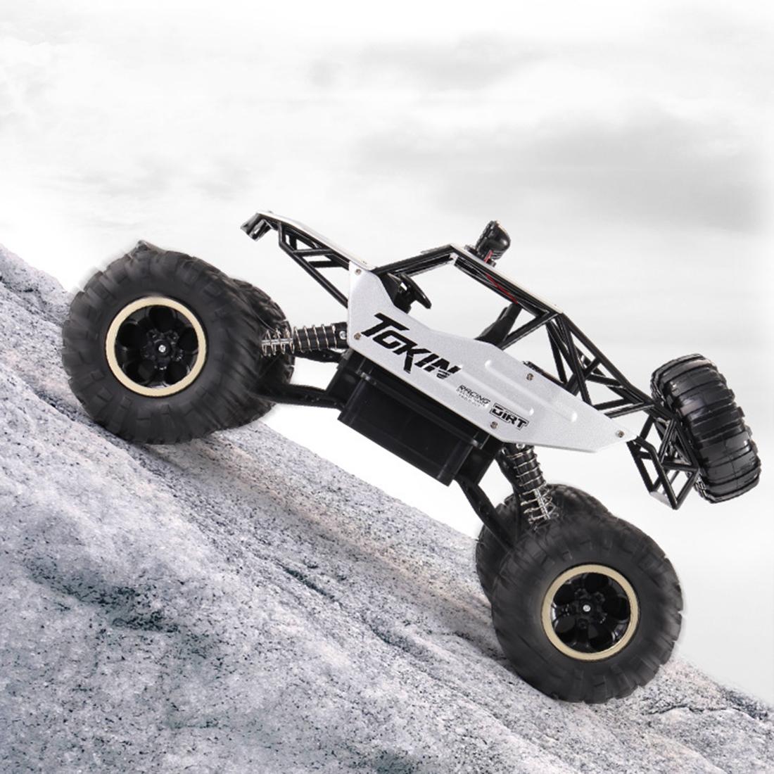 37cm Remote Control Bigfoot Climbing Car - 1 12 Alloy 4wd Cross-country Toy - Black 12