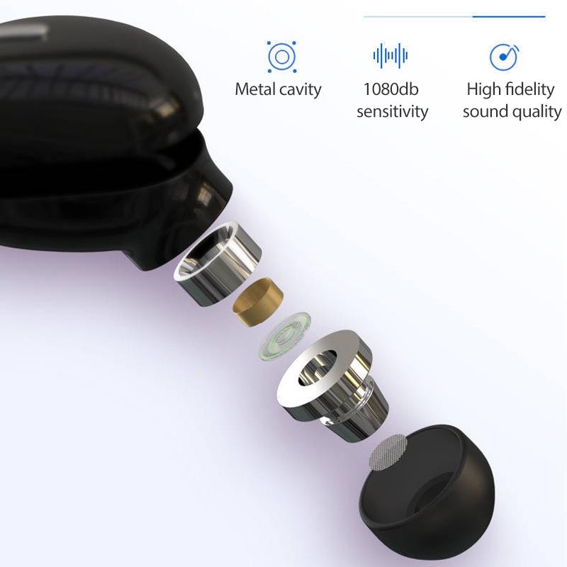 Mini In-ear Unilateral Bluetooth Earphone - X9 Wireless 5.0 - Black 4