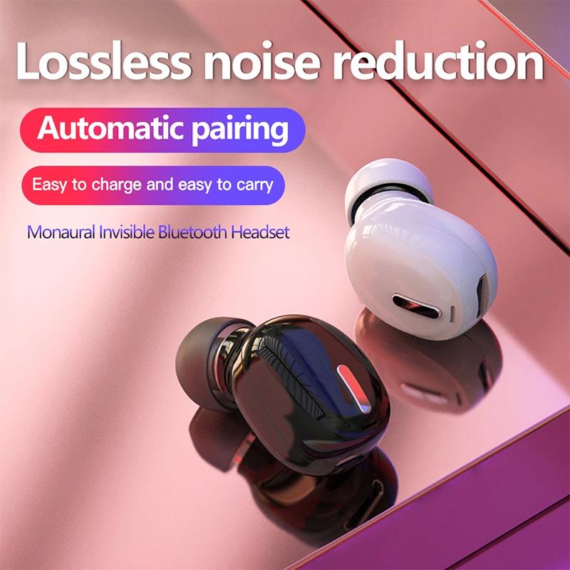 Mini In-ear Unilateral Bluetooth Earphone - X9 Wireless 5.0 - Black 9