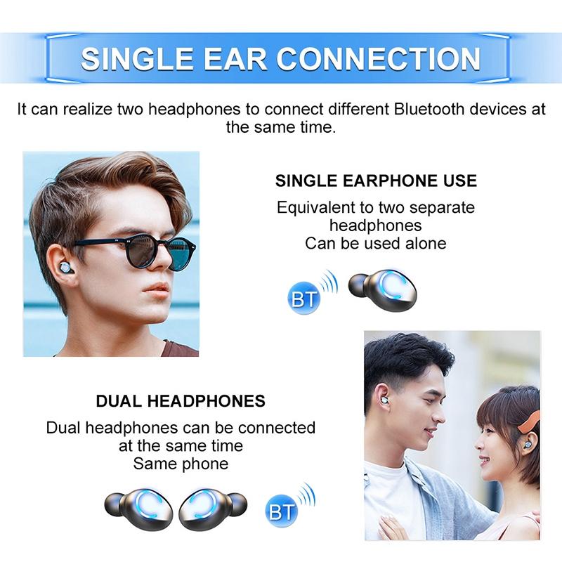 Touch Bluetooth Earphones with Noise Cancelling and Pull-out Charging Box 8