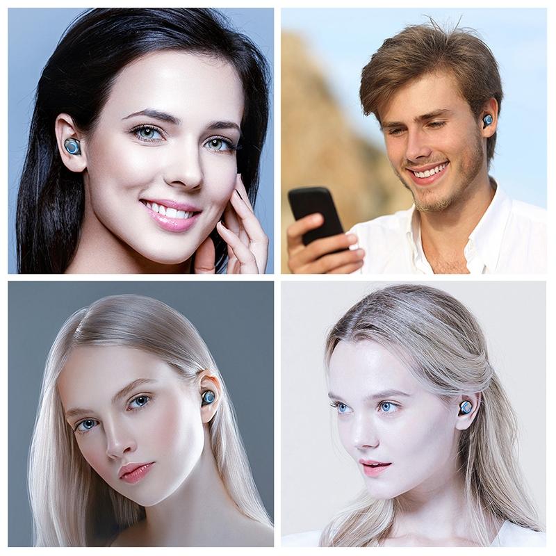 Touch Bluetooth Earphones with Noise Cancelling and Pull-out Charging Box 9
