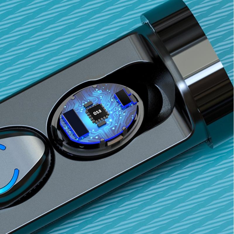 Touch Bluetooth Earphones with Noise Cancelling and Pull-out Charging Box 11