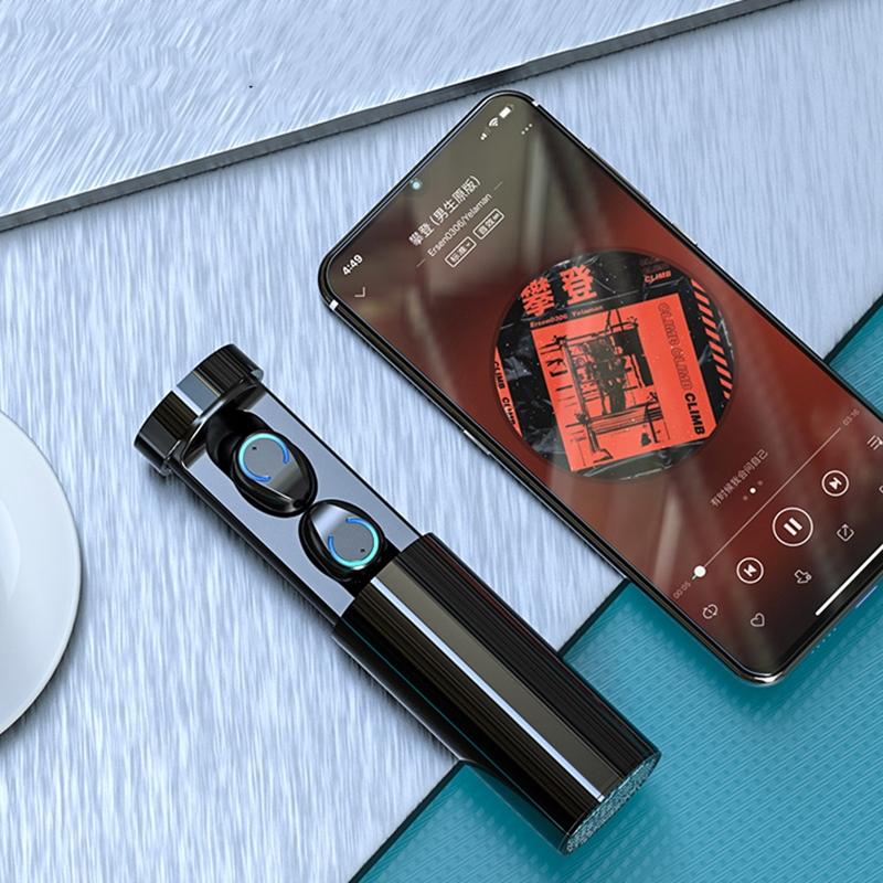 Touch Bluetooth Earphones with Noise Cancelling and Pull-out Charging Box 15
