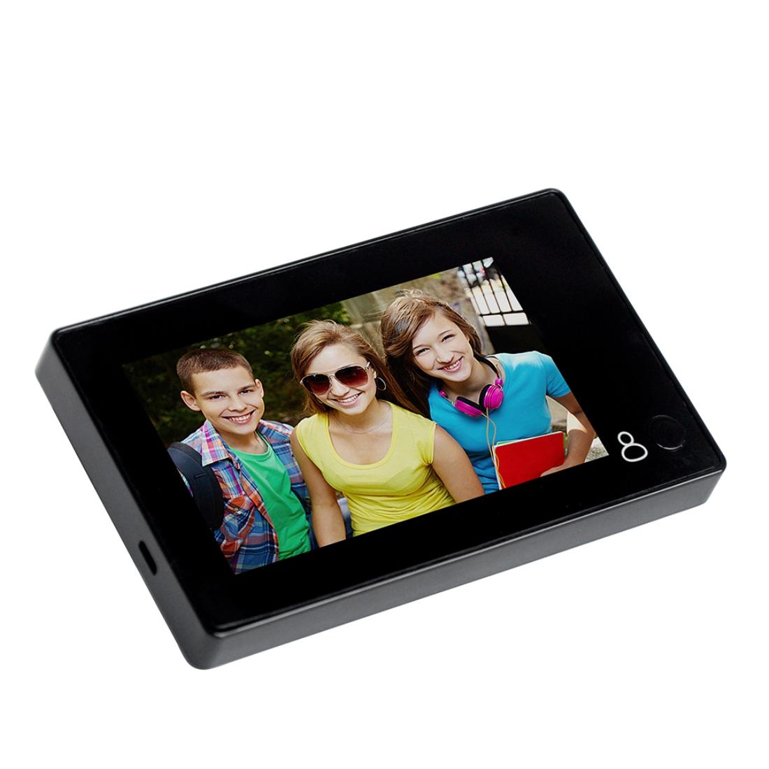 4.3 Security Camera Door Peephole With One-Key Watch - Black 8