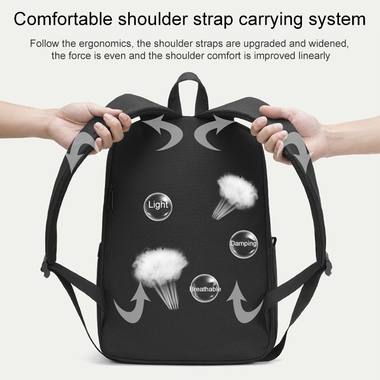 Multifunctional Oxford Laptop Backpack - Cxs-8106 - Black 6