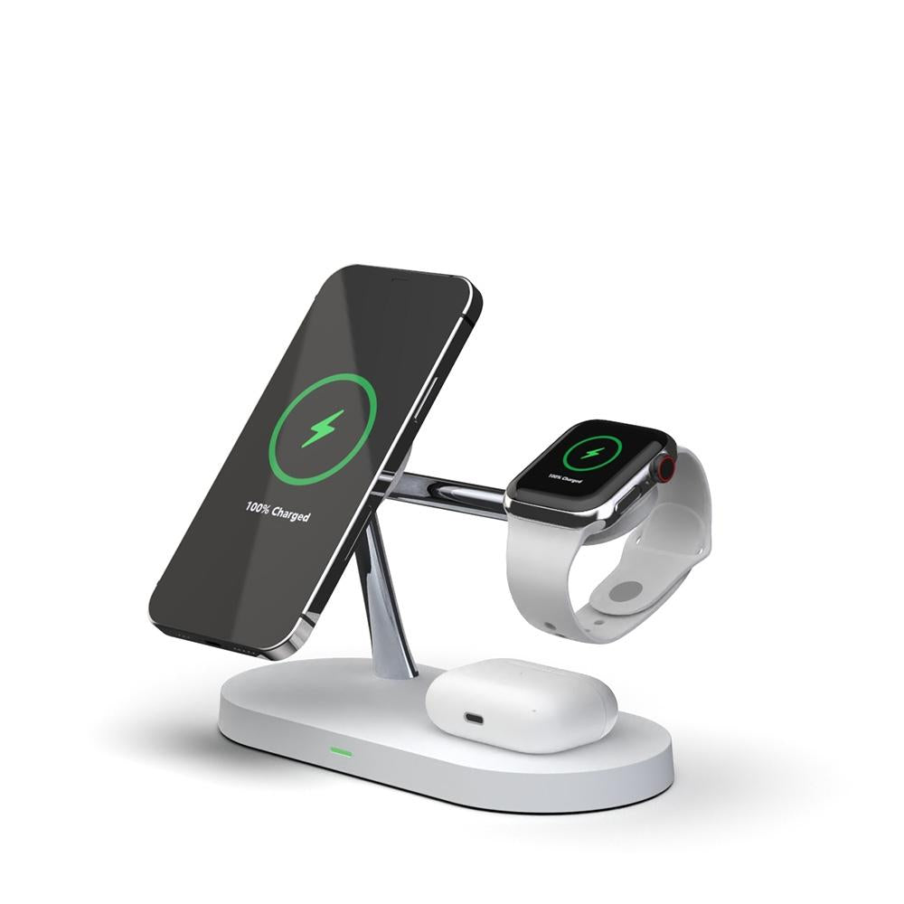 15W 5 In 1 Magnetic Wireless Charger For Iphone 12 & Apple Watch & Airpods - Black 13