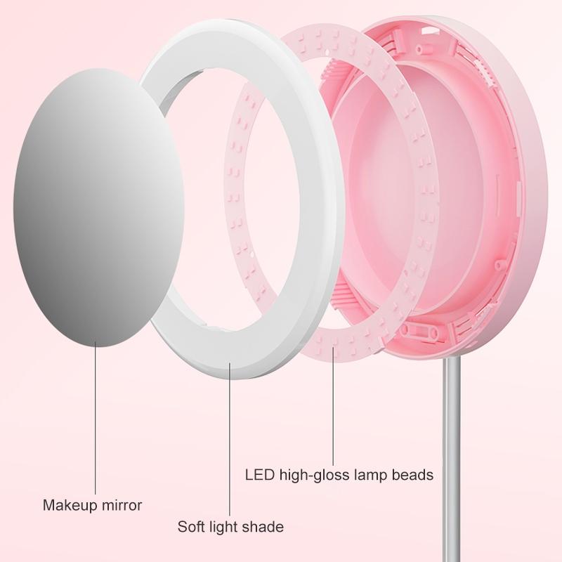 Multi-function Live Broadcast Ring Light with Phone Holder - G6 Black 5