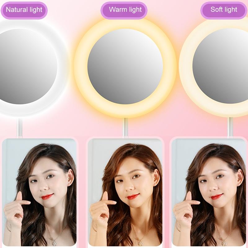 Multi-function Live Broadcast Ring Light with Phone Holder - G6 Black 9