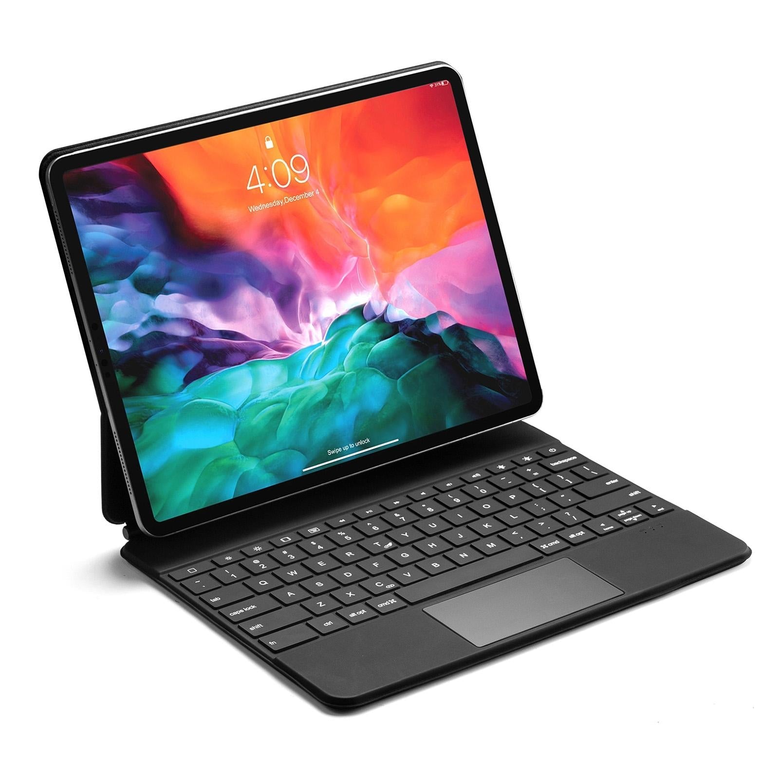 Ultra-Thin Detachable Bluetooth Keyboard Tablet Case For Ipad Pro 12.9 With Touchpad & Backlight - Black 6