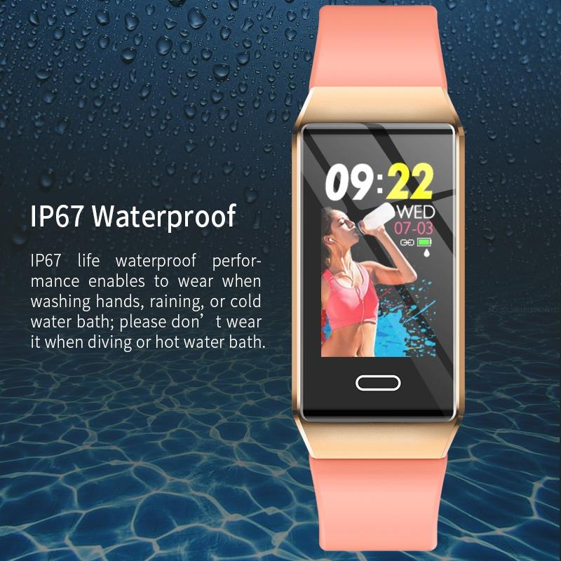 Waterproof Smart Bracelet With Tft Screen - 6 Inches - Black 5