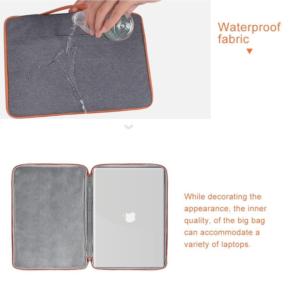 Stylish Laptop Handbag for Macbook & More - Polyester & Nylon - Black 10