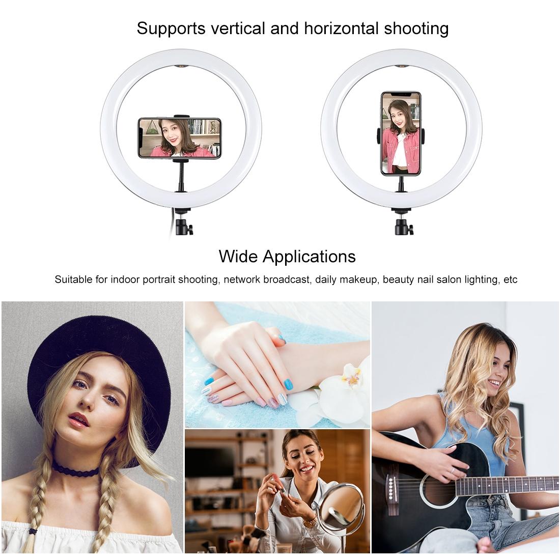 11.8 Dual Colour Led Ring Light with Phone Clamp - 3 Modes 8
