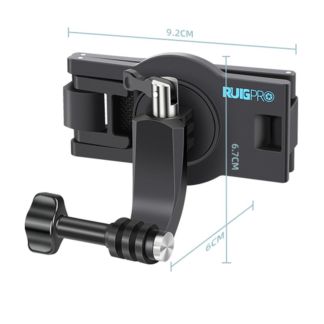 360 Degree Rotating Quick Release Backpack Strap Mount for Gopro Hero 12 3