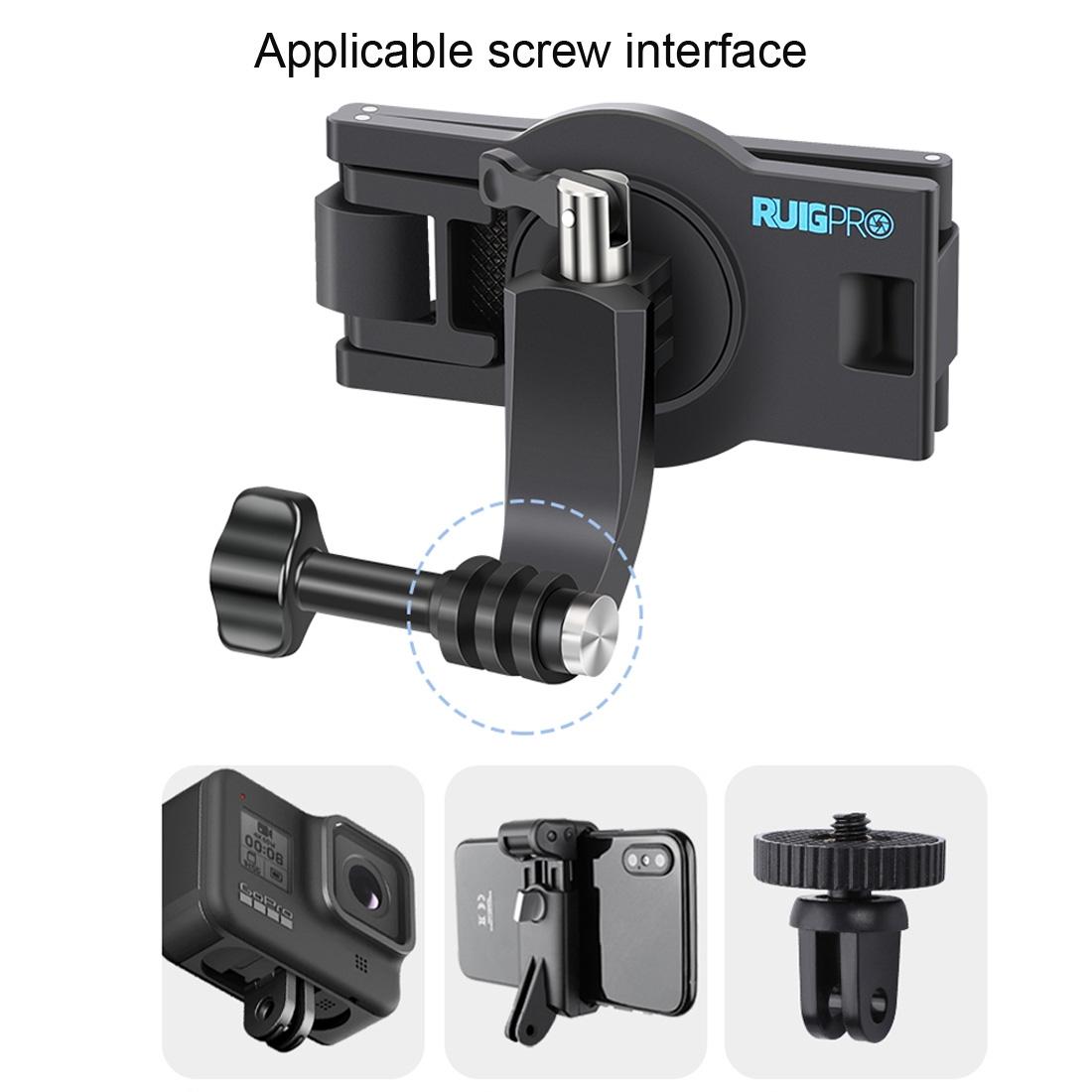 360 Degree Rotating Quick Release Backpack Strap Mount for Gopro Hero 12 5