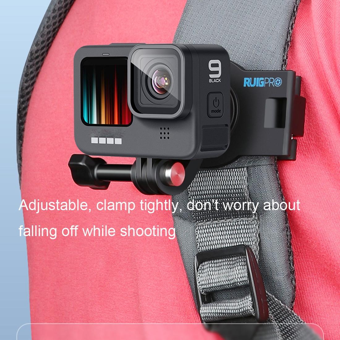 360 Degree Rotating Quick Release Backpack Strap Mount for Gopro Hero 12 6