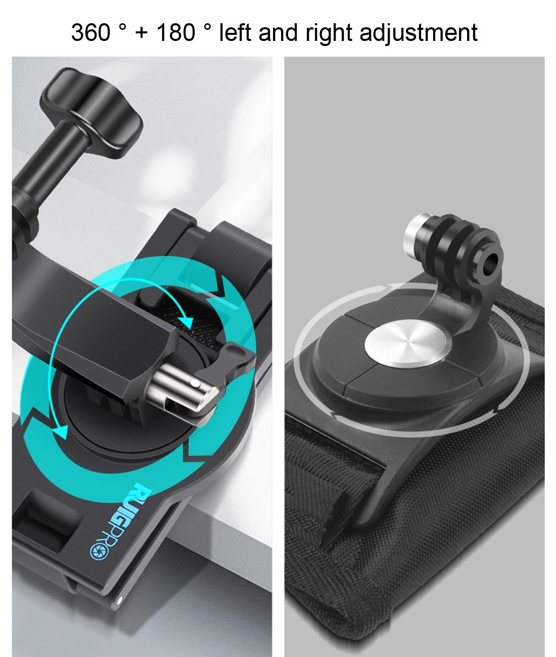 360 Degree Rotating Quick Release Backpack Strap Mount for Gopro Hero 12 7