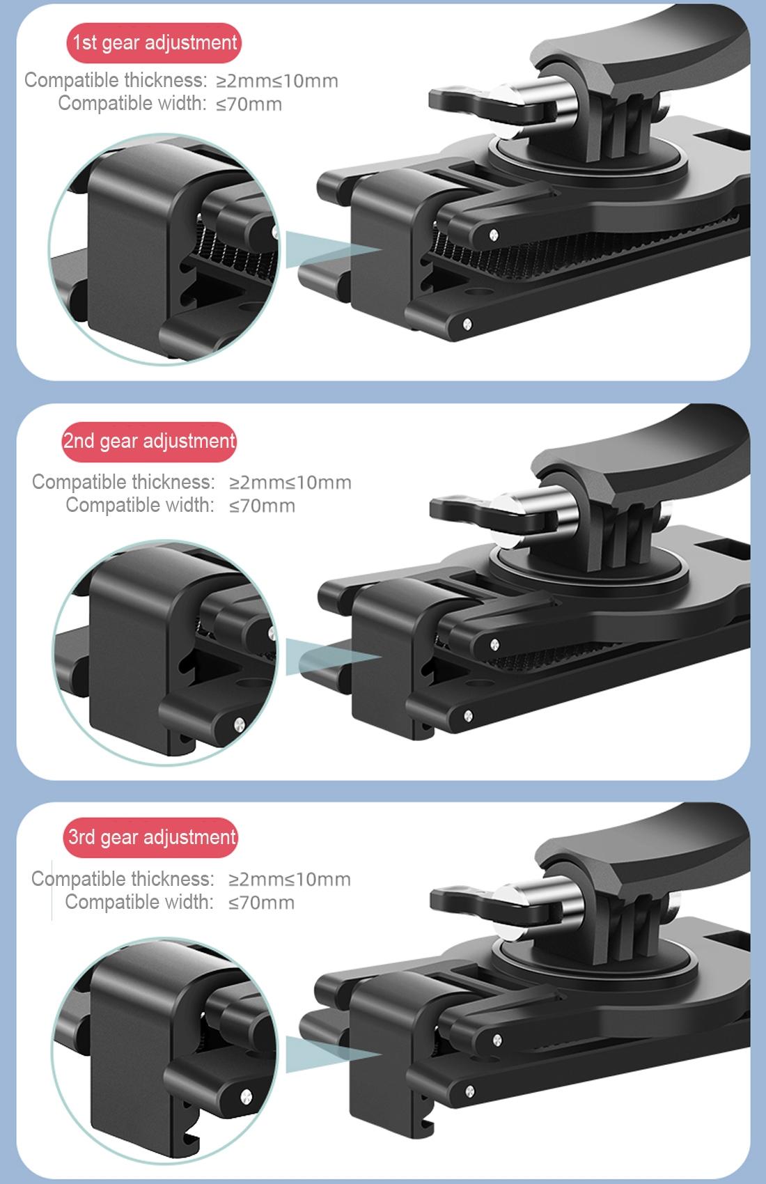 360 Degree Rotating Quick Release Backpack Strap Mount for Gopro Hero 12 8