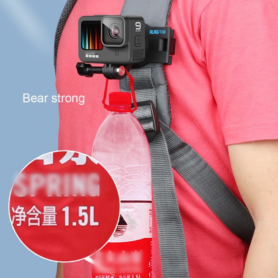 360 Degree Rotating Quick Release Backpack Strap Mount for Gopro Hero 12 11